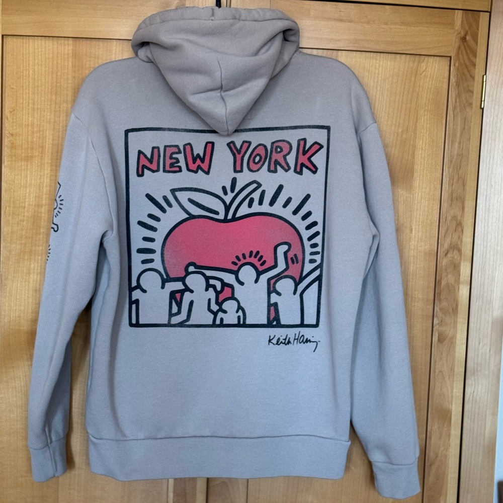 🍎 Keith Haring NY hoodie- S